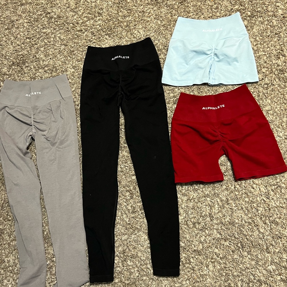 5 alphalete legging and short